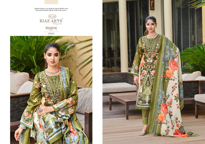 Musafir Vol 11 By Riaz Arts Lawn Digital Printed Dress Material Wholesale Online
